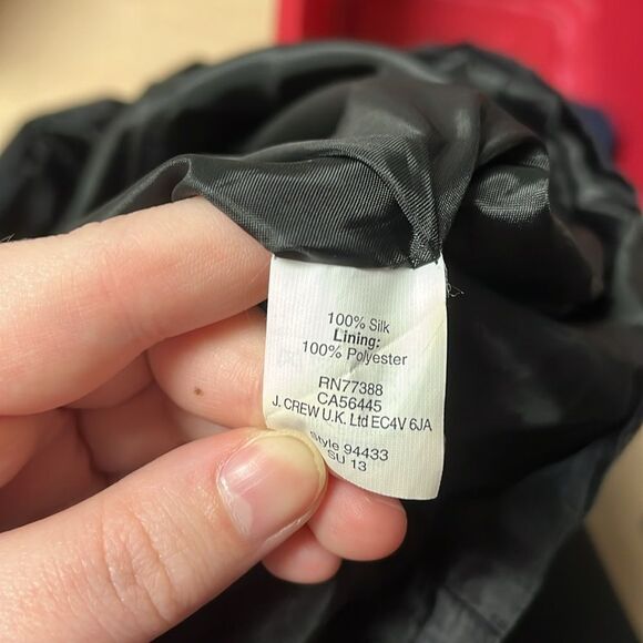 J Crew 100% Silk Women's Black Mini dress size 2 - Picture 3 of 4